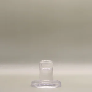 Glass candle holder base