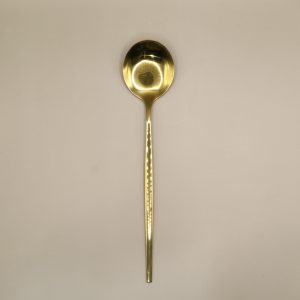 Modern gold stainless steel spoon