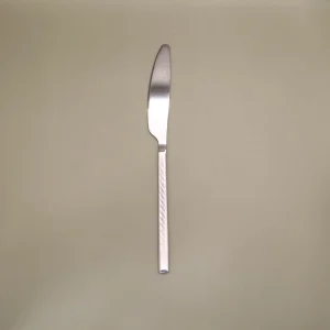 Modern matt silver stainless steel knife