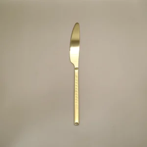 Modern matt gold stainless steel knife