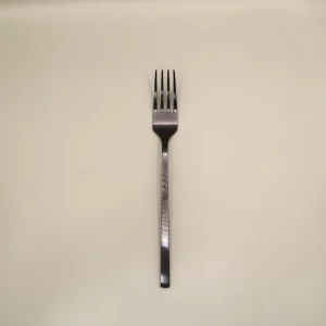 Modern matt black stainless steel fork