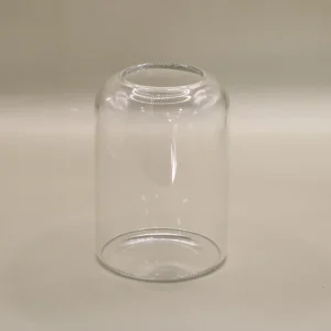 Small clear glass flower vase - 9.5cm