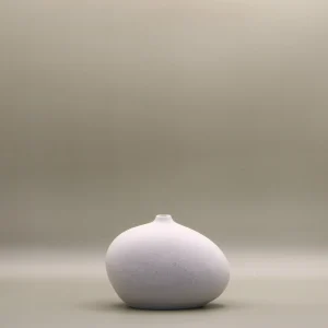 Small rustic ceramic flower vase - 8cm